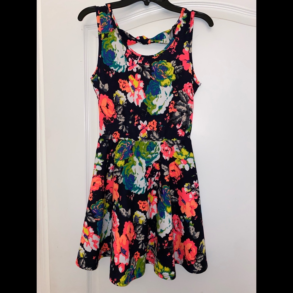 Windsor Neon Floral Fit & Flare Dress